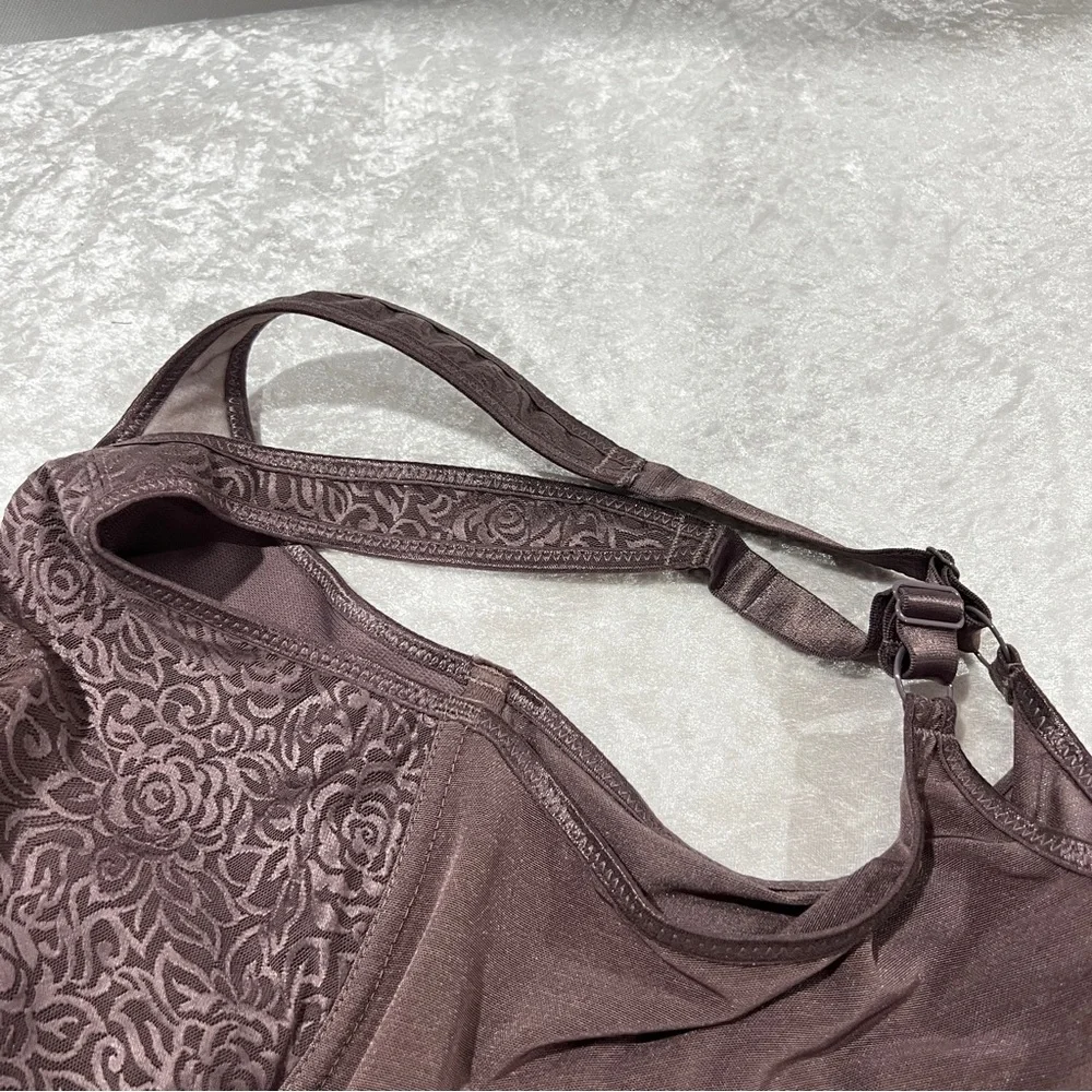 Breezies Wild Rose Seamless Underwire Support Bra -Core Brown Size 46DDD - Picture 5 of 11